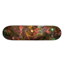 Christmas Lights and Ornaments Custom Skate Board