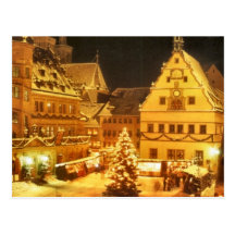 Christmas Market Germany Postcard