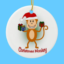 Christmas Monkey Ornament ornaments