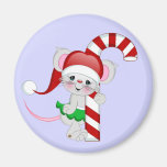 Christmas Mouse Candy Cane Fridge Magnets