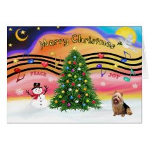 Christmas Music 2 - Australian Terrier Card