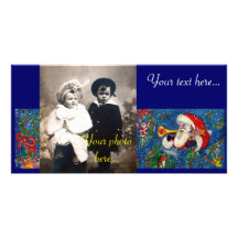CHRISTMAS NIGHT / SANTA BUGLER PICTURE CARD