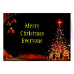 Christmas Night Wonderland Red Set Card
