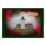 Christmas Nobska Point Lighthouse Cards