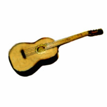Christmas Ornament Guitar Acrylic Cut Outs