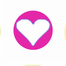 Christmas Ornament Heart Pink Disc Photo Sculpture