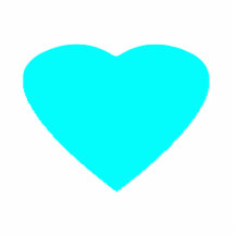 Christmas Ornaments Heart Cyan Photo Sculpture