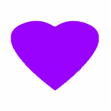 Christmas Ornaments Heart Purple Acrylic Cut Outs