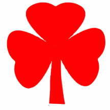 Christmas Ornaments Shamrock Red Photo Cutout