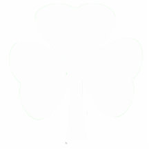 Christmas Ornaments Shamrock White Photo Cut Out