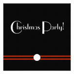 Christmas Party Invitation in Black and White