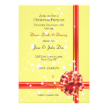 Christmas Party Invitation - Red Ribbon