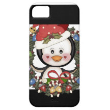 Christmas Penguin Holiday Wreath