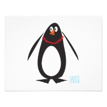 Christmas Penguin Personalized Invites