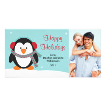 Christmas Penguin Photo Card 2010