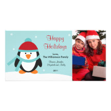 Christmas Penguin Photo Card 2011