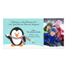 Christmas Penguin Photo Card 2011