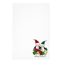 Christmas Penguin Stationary Stationery