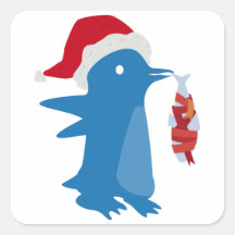 Christmas Penguin Sticker