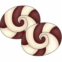 Christmas Peppermint Ornament Photo Cut Outs