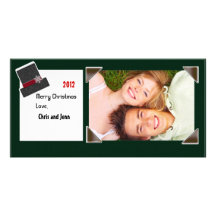 Christmas Photo Card Snowmans Hat