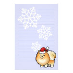 Christmas Pomeranian Personalised Stationery