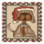Christmas Puppy Dog Party Invitation