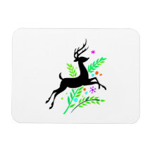 Christmas Reindeer Vinyl Magnets