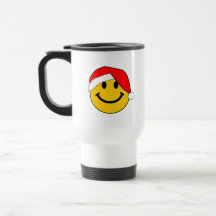 Christmas Santa Smiley Face Mug