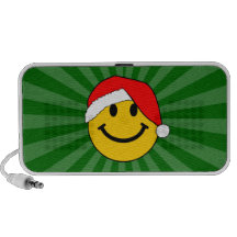 Christmas Santa Smiley Face Portable Speakers