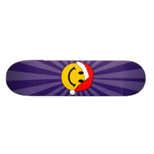 Christmas Santa Smiley Face Skate Deck