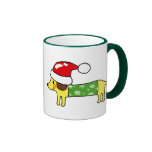 Christmas sausage dog mugs
