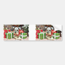 Christmas - Schnauzer - Heinz Bumper Stickers