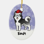 Christmas Siberian Husky / Alaskan Malamute Christmas Ornament