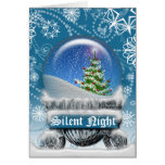 Christmas Snow Globe Greeting Card