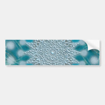 Christmas Snowflake Fractal Bumper Stickers