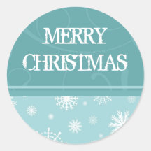 Christmas Snowflake Merry Christmas Stickers