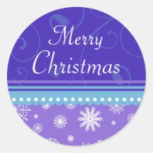 Christmas Snowflake Merry Christmas Stickers