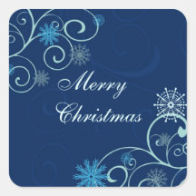 Christmas Snowflake Merry Christmas Stickers