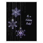 Christmas Snowflake Party Custom Invitation