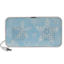Christmas Snowflake Pattern Travel Speakers