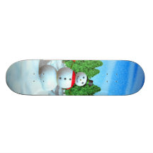 Christmas Snowman Skate Decks
