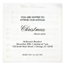 Christmas Song Personalized Announcements