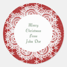 Christmas Sparkle Label Sticker