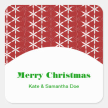 Christmas Sparkle Label Sticker
