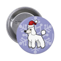 Christmas Standard/Miniature/Toy Poodle puppy cut Buttons
