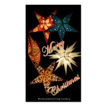 Christmas Star Visitenkarten