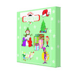 Christmas Theme Canvas Stretched Canvas Prints