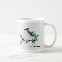 christmas titmouse, Tufted Titmouse Mugs