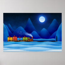 Christmas Train Posters